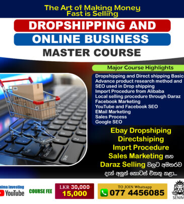 Dropshipping/Directshipping/Daraz and Import Procedure Course in Sinhala